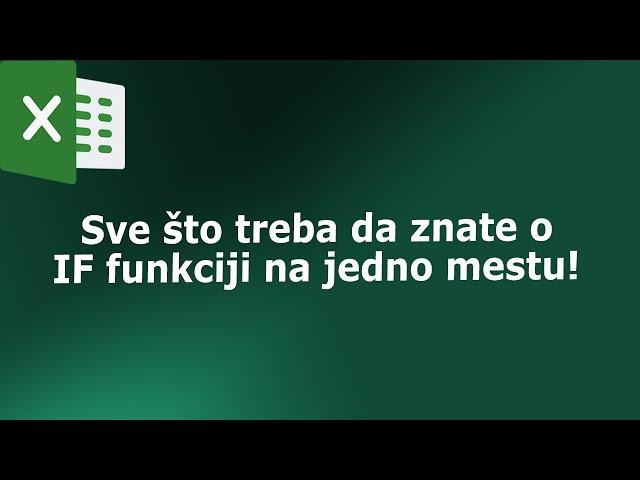 Excel funkcije - IF, AND i OR funkcije (malo napredniji nivo)