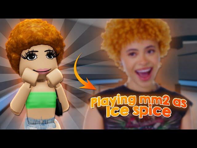 PLAYING MM2 AS ICE SPICE.. [Roblox mm2]