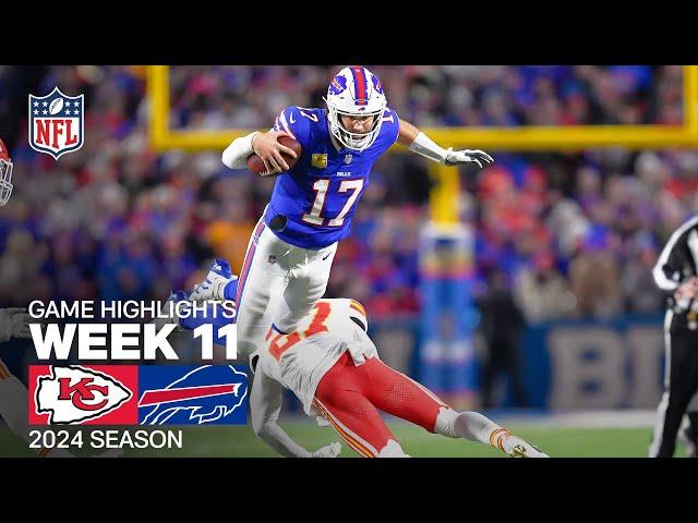 Kansas City Chiefs vs. Buffalo Bills | 2024 Week 11 Game Highlights