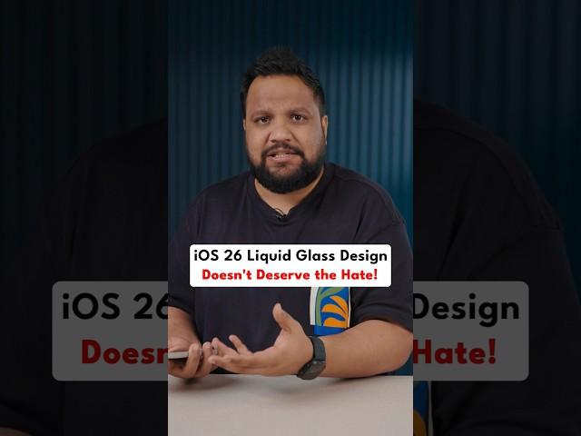 iOS 26 Liquid Glass Design Doesn't Deserve the Hate! #shorts