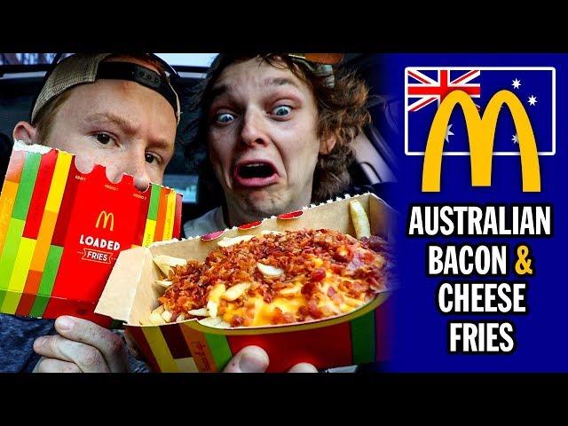 Australian McDonald's Bacon & Cheese Loaded Fries Food Review | Season 5, Episode 54
