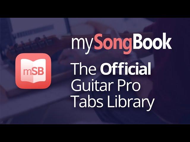 mySongBook: the official Guitar Pro tabs and scores library