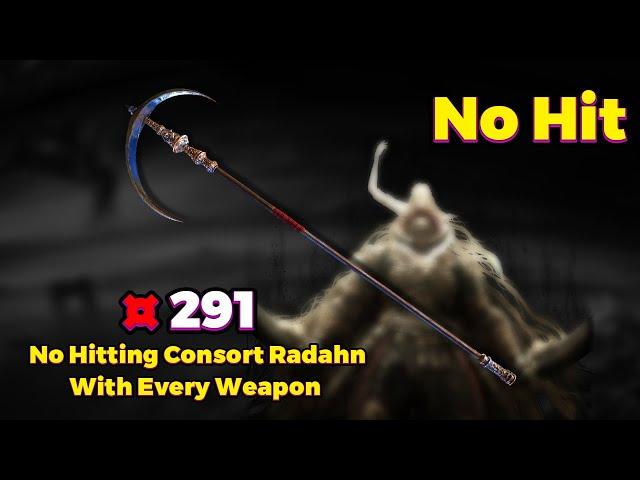 Halo Scythe | No Hit | Consort Radahn With Every Weapon 291/420 | Elden Ring