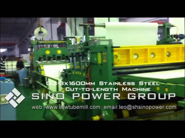 0.3-3x1600mm Stainless steel cut to length machine