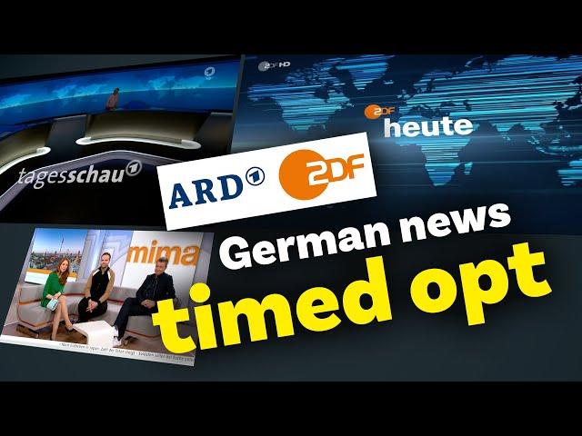 How german channels ARD and ZDF opt in and out for news