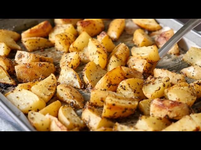 Greek Lemon Garlic Roasted Potatoes