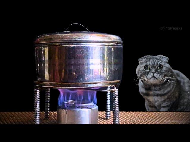 DIY Alcohol Stove with Unlimited Temperature! Homemade Heater Without Electricity