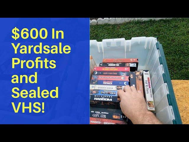 This Community Yard Sale had it All! Sealed VHS and $600 in profits