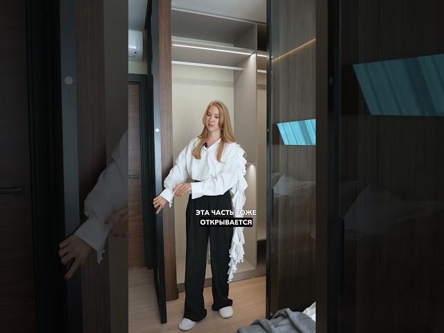 Как разместить гардеробную в спальне 12 кв.м. #дизайнинтерьера #дизайн #ремонт