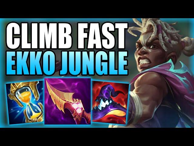 HOW TO PLAY EKKO JUNGLE IN ORDER TO CLIMB FASTER IN SOLO Q! - Gameplay Guide League of Legends