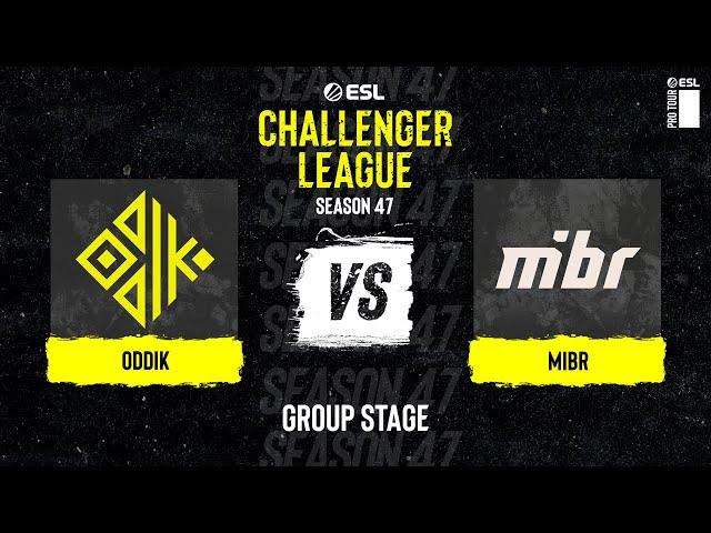 ODDIK vs. MIBR - Map 1 [Vertigo] - ESL Challenger League S47 - SA