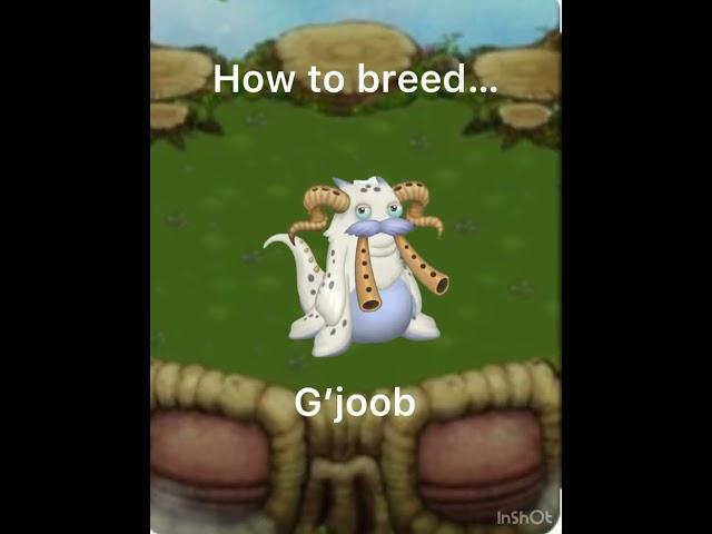 How to breed G’joob in msm #msm #mysingingmonsters #trox #pummel #howto