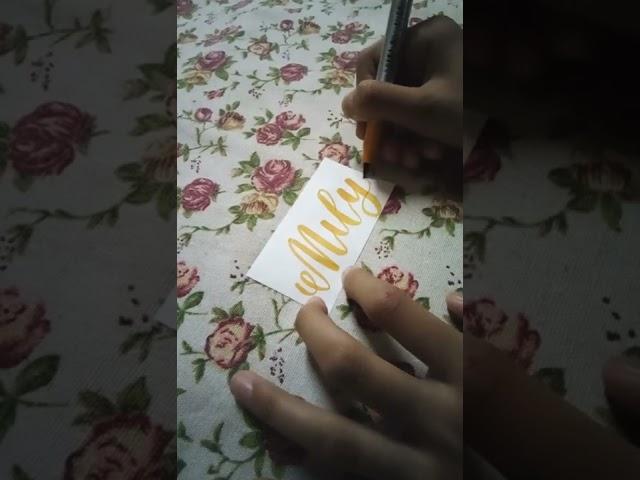 | Mily  Calligraphy of a beautiful name | #shorts #namecalligraphy #art