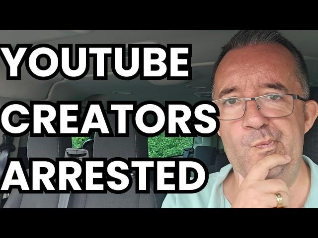 About YouTube Creators Getting ARRESTED‼️