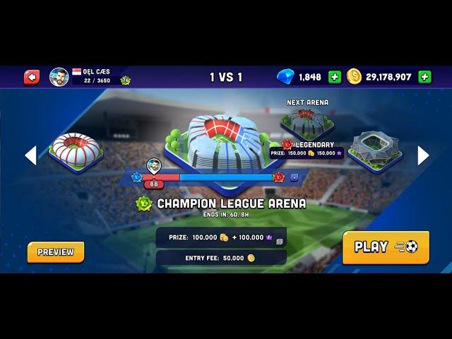 Mini Football Live Streaming Mobile Match - Game Mode - Champions League Arena