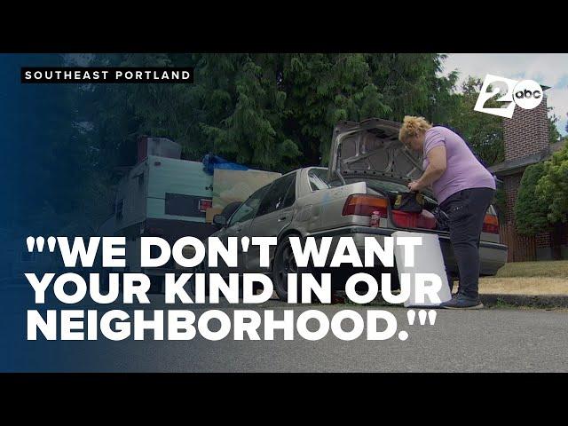 Woman living in trailer in Southeast Portland says neighbors want her gone