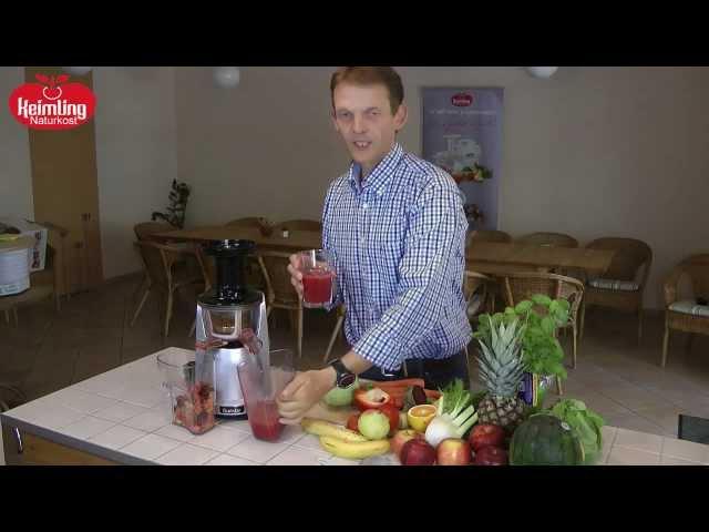 Gemüsesaft selber machen mit der Fruitstar Saftpresse