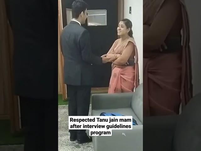 Respected Tanu jain mam Discussing doubt of student after interview guidelines program #Upsc #Shorts