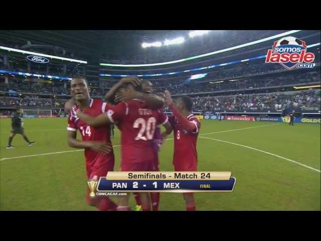 Panamá elimina a México 2-1 en semifinales de la Copa Oro 2013