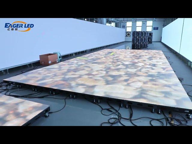 EagerLED LED Commercial Display Board / Congolese Customer Ordered LED Floor Tile Screen.