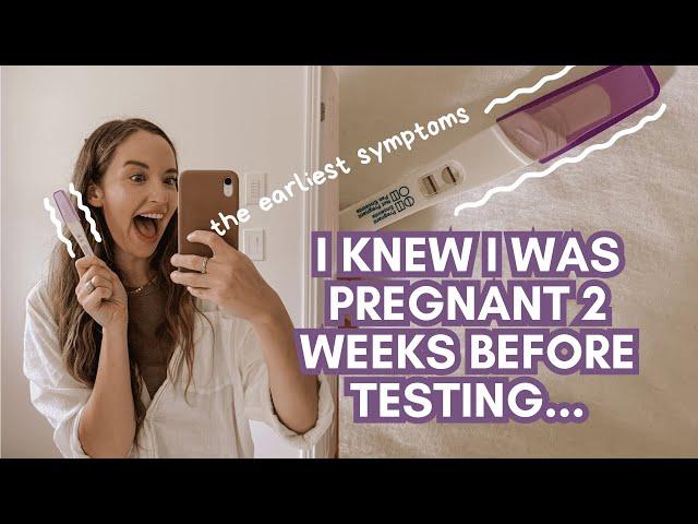 How I Knew I Was Pregnant Before A Positive Test | Early Symptoms 3 DAYS After Conception!!