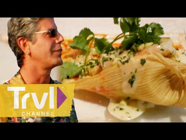 Anthony Reviews Bobby Flay's Signature Dishes | Anthony Bourdain: No Reservations | Travel Channel