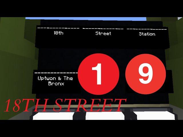 Minecraft NYC Subway: 18th Street-7th Avenue Tour!