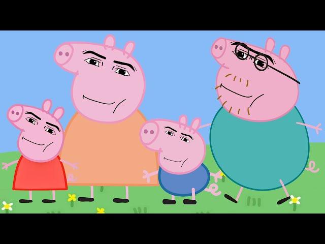 Gegagedigedagedago Peppa Pig Family