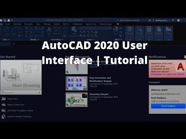 AutoCAD 2020 User Interface | Tutorial