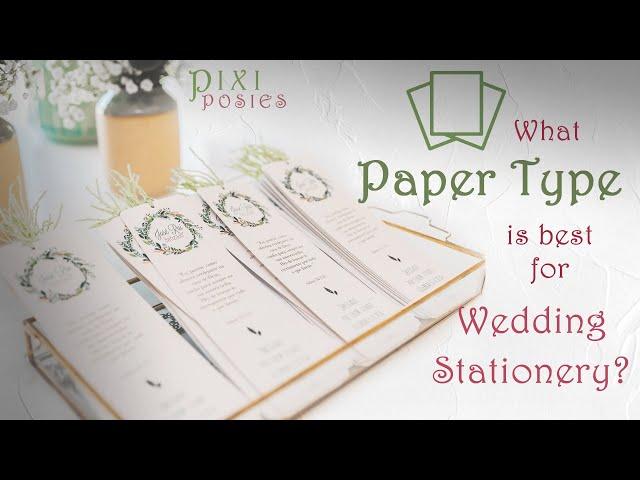 What Type of Paper is Best for Wedding Stationery? Gloss, Matte, or Linen Prints of Love Samples