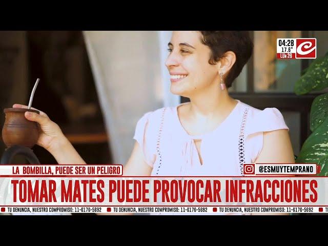 Te cobran hasta 420 mil pesos de multa por tomar mate en la ruta