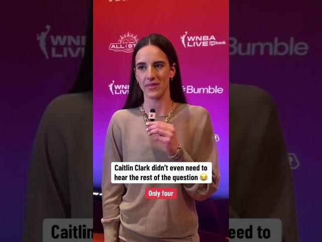 Caitlin Clark answering the tough questions ️