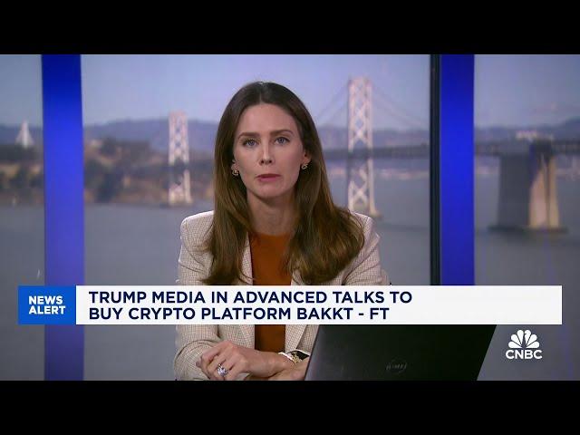 Trump Media is in advanced talks to buy crypto platform Bakkt, reports say