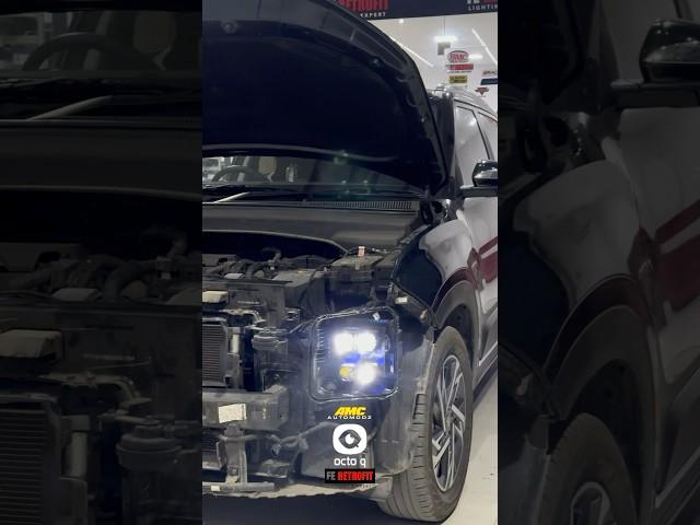 Hyundai Creta 2024 Octo Q Projector Setup #creta2024 #feretrofit #ledprojector #octoq