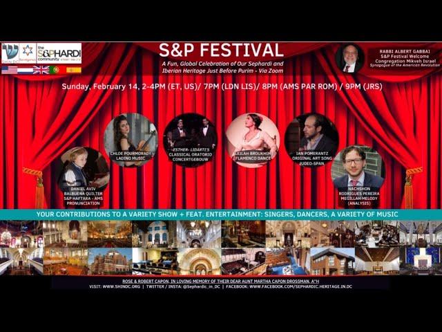 S&P Festival -Purim Variety Show 2021- A Fun & Global Celebration of Our Sephardi & Iberian Heritage