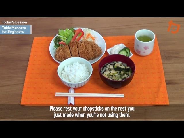 Japanese Table Manners for Beginners