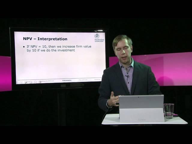 Investment Decision Rules 1 - Net Present Value