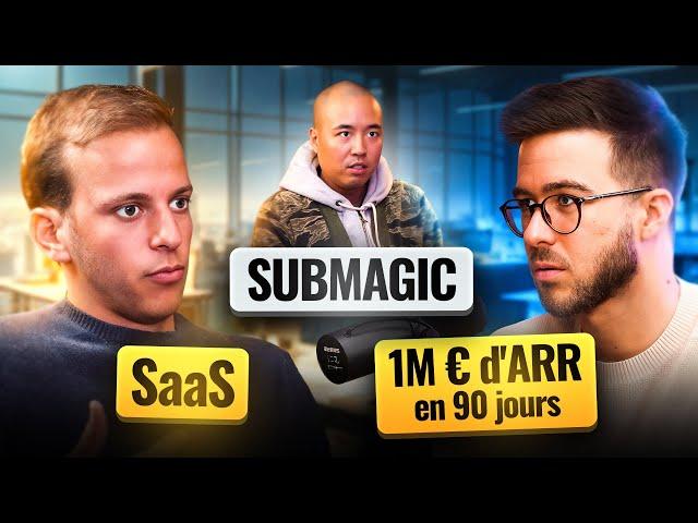 Créer un SaaS et atteindre 1 MILLION d'ARR en 90 JOURS : l'histoire de Submagic 🪄‍