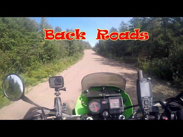 Kawasaki KLR 650 Back road adventure ride Northwestern Ontario part 1