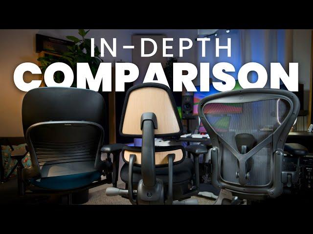 Watch this if you sit all day | Aeron vs Anthros vs Steelcase Leap (A video editor's review)