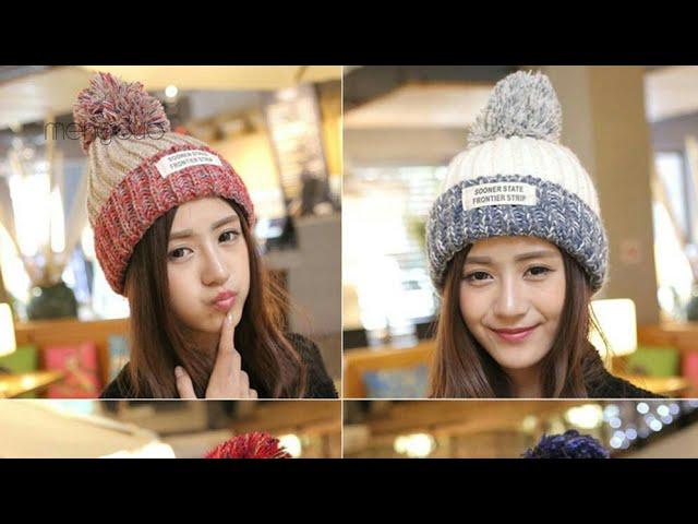 Stylish winter cap design for ladies/beanie female fur ball caps,/best caps collection2019/wintercap