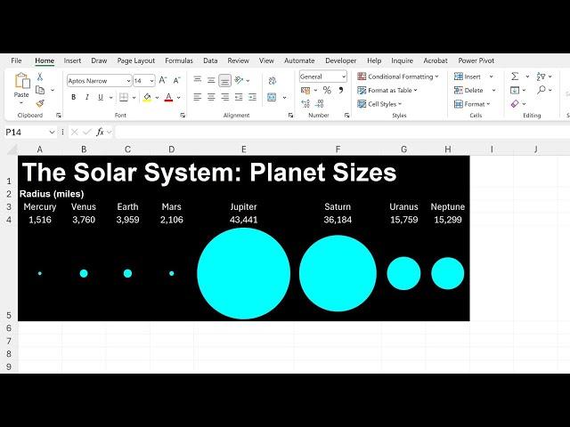 Using IMAGE to make a chart with different sized shapes in excel