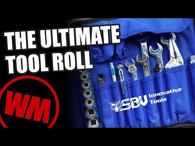 Complete Motorcycle Tool Roll Kit for Touring and Travel