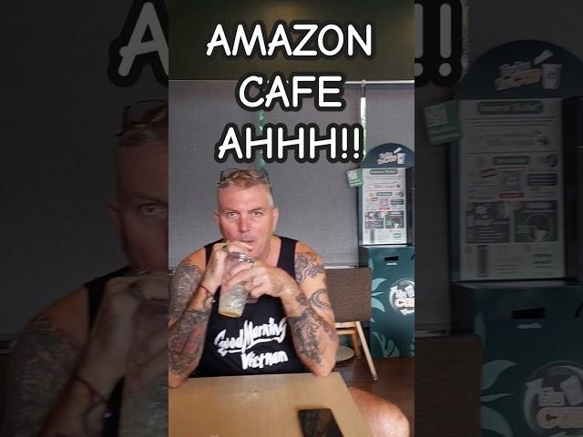Amazon Coffee on our morning walk! #shorts