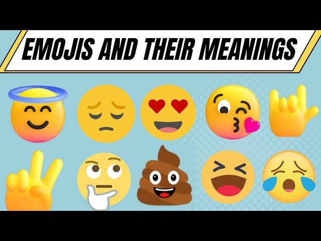 Emojis meaning | WhatsApp emoji meanings | Emojis and their meanings in English