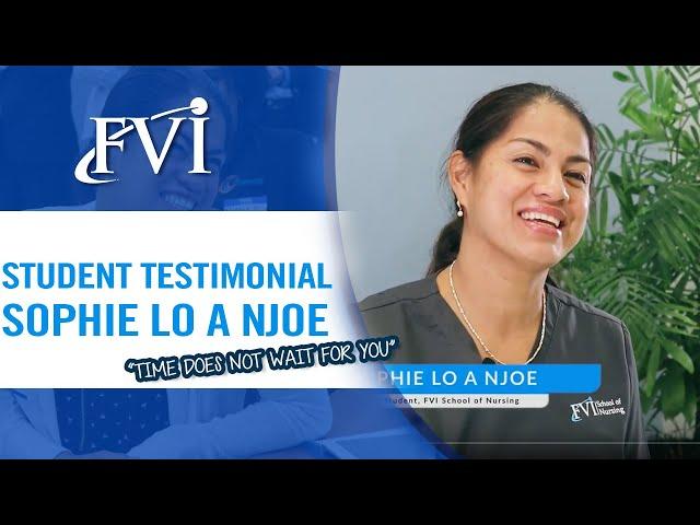 Nursing Student Testimonial - Sophie Lo a  Njoe