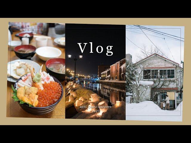 [Vlog] Trip to Sapporo, Otaru Snow Festival | Seafood Rice Bowl | LeTao | Fukuoka Layover