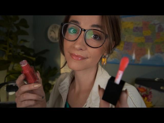 ASMR | Girl in Class Does Your Makeup and Pampers You 