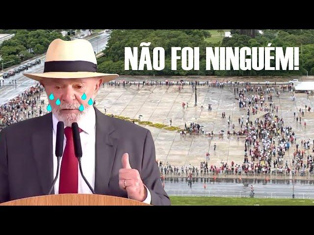 FLOPOU! Não foi ninguém no Ato de 8 de Janeiro de Lula