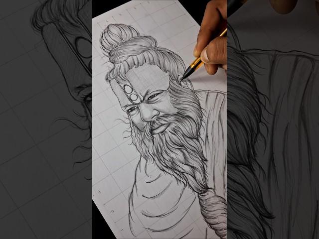 Premanand Ji Maharaj Drawing,  #shorts #art #drawing #premanandjimaharaj